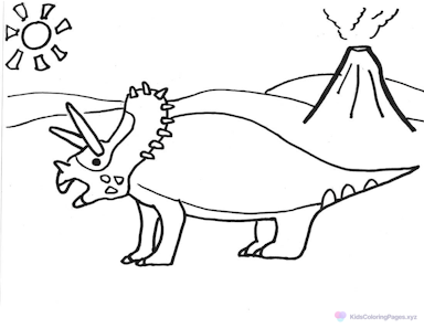 Triceratops Volcano Escape